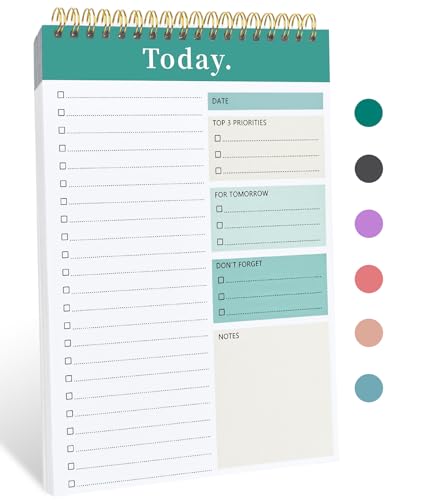 To Do List Notepad - Undated Daily Planner for Work and Goal Achievement