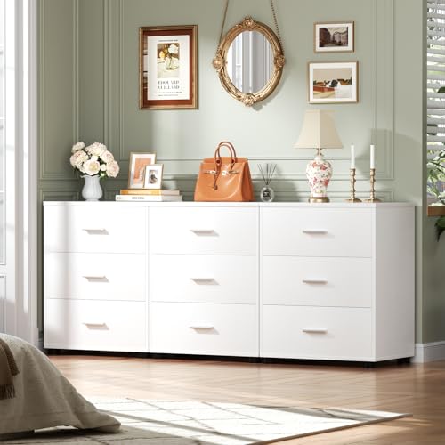 Closet Drawers Set of 2, Wood Closet Organizers and Storage, White - view 2