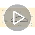 Kids Plastic Velvet Hangers for Closet, Children Non-Slip Hangers Dividers for Nursery Closet Organizer, Grey - Pack of 15 - view 7
