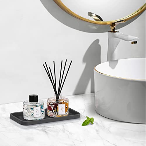 Kitchen Silicone Sink Organizer Tray, Sponge Holder for Sink Caddy（Black） - view 7