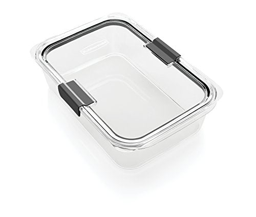 Brilliance Food Storage Containers with Lids, Airtight, for Lunch, Meal Prep, and Leftovers, Set of 3 with Removable Trays | Large 9.6 Cup Container - view 5