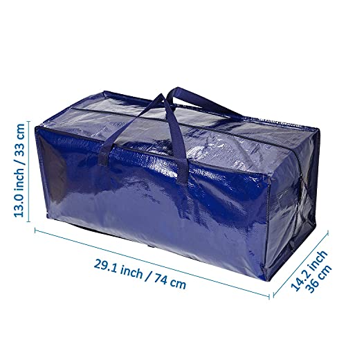 8 Packs Heavy Duty Large Storage Moving Bags Bundles, 4 Packs of Large Moving Bags with Strap and 4 Packs Oversize Moving Storage Bags - view 2