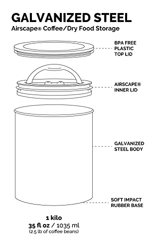 By Planetary Design | 2.2 lbs Coffee Storage | Matte White - view 4