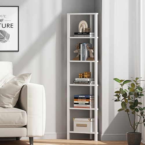 6-Tier Corner Bookshelf, Corner Shelf for Small Space - view 7