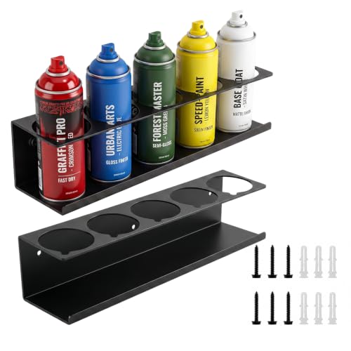 2 Pcs Aerosol Spray Can Holder Rack Organizer for Garage and Shop