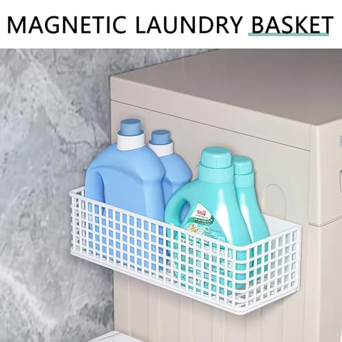 Magnetic Shelf Fridge Basket Bin for Whiteboard Washer Dryer Locker Cabinet - view 4