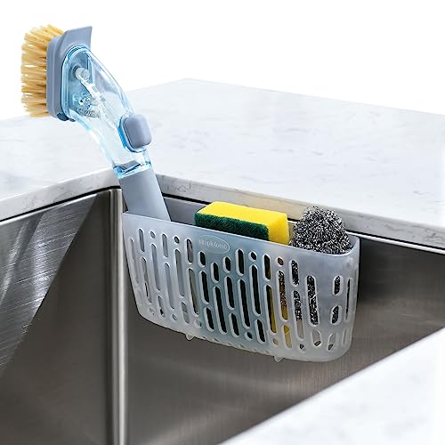 In Sink Caddy for Drying Kitchen Sponge Gadgets Organizer (Transparent)