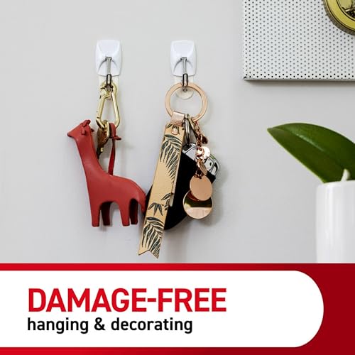 Small Wire Toggle Hooks, 28 Hooks and 32 Strips, Damage-Free Hanging Wall Hooks with Adhesive Strips, No Tools Adhesive Hooks for Hanging, Organization and Storage (Pack of 12) - view 7