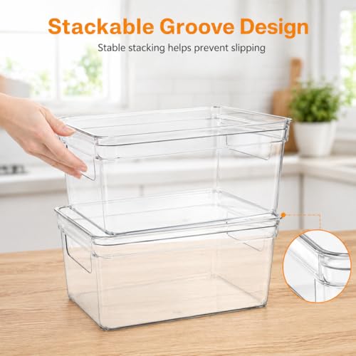 Baking Supplies Storage Containers 3Pc,Baking Kits with Handles&Lid for Adult,Stackable Bakeware Organizer Storage Bins,BPA Free Baking Accessories,Kitchen,Pantry Storage and Organization Box - view 4