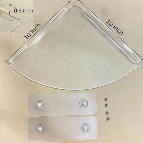 Adhesive Acrylic Corner Shower Caddy 1 Pcs - view 4