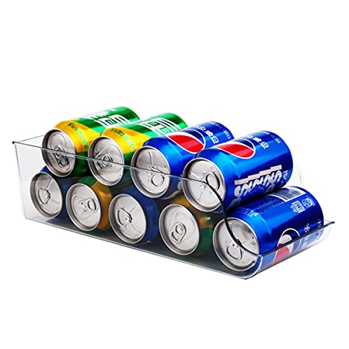 2Pcs Soda Can Organizer for Refrigerator, Refridge Organization and Storage, Canned Goods Organizer for Pantry, Produce Containers for Fridge, Clear Plastic Fruit Storage Containers for Fridge - view 4
