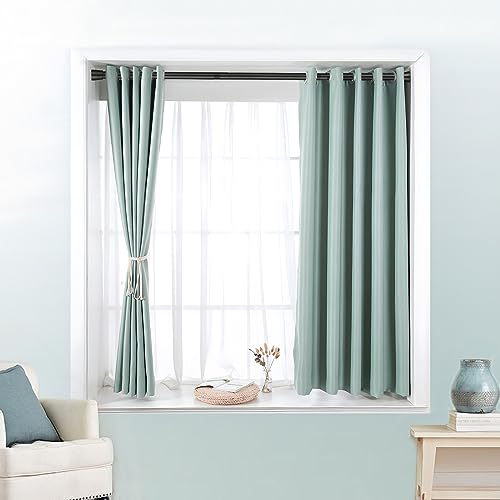 Tension Curtain Rod for Windows 28 to 48 Inch, Black - view 6