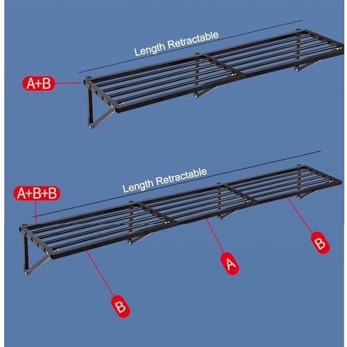 Heavy-Duty Garage Shelves - Wall-Mounted Storage Rack for Tools Metal Shelving System Space-Saving Solution for Garage and Workshop Organization - view 4