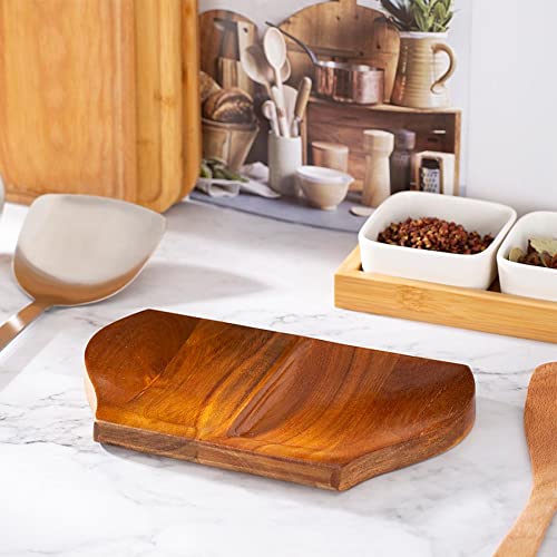 Wooden Spoon Holder, Large Double Wooden Spoon Rest for Stove Top - view 4