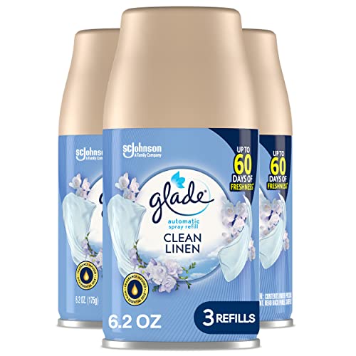 Automatic Spray Air Freshener Refill, Clean Linen, 3 Count