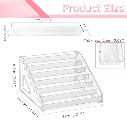 7-Tier Nail Polish Organizer Rack, 2 Pack Storage Holder Stand - view 2