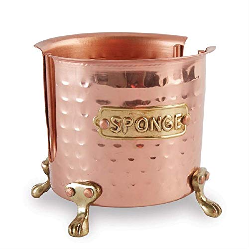 Kitchen Sponge Holder Caddy, Copper