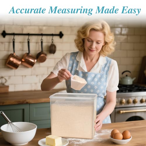 8.5L Extra Large Flour Sugar Storage Containers, 2 PCS, Black - view 5