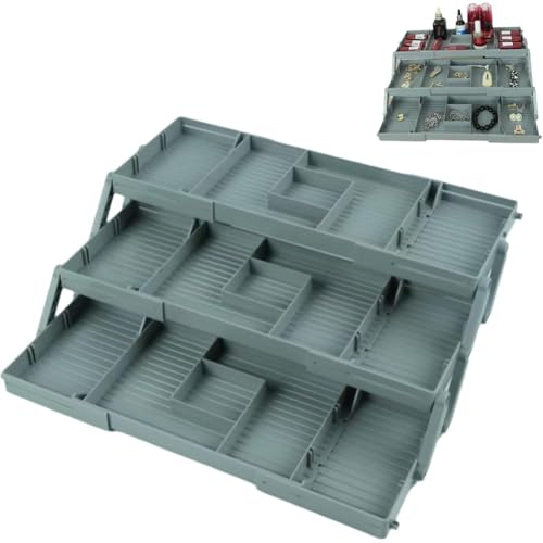 Multi-Level Drawer Organizer 3-Tier Folding Design Maximizes Space - view 3