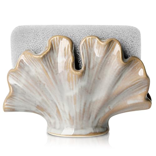Ceramic Sponge Holder,Sponge Holder for Kitchen Sink
