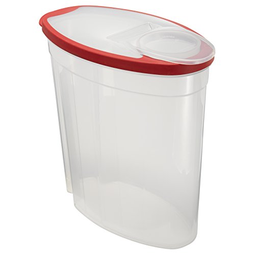 Flex and Seal Cereal Keeper, 1.5 Gallon, BPA-Free, Clear with Red Lid, Airtight - view 3