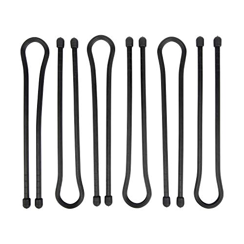 Gear Tie Original ProPacks - Reusable Rubber Twist Ties for Indoor & Outdoor Use - Bendable Wire Interior - Durable Rubber Exterior - Secure Grip - Black, 18" (6 Pack) - view 3