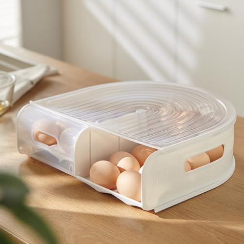Space Saving U Shape Eggs Dispenser 2 Layer Clear, Transparent - view 5