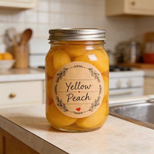 2 Inch Canning Label Stickers with Wreath/Heart for Mason Jar, 500 Pcs - view 4