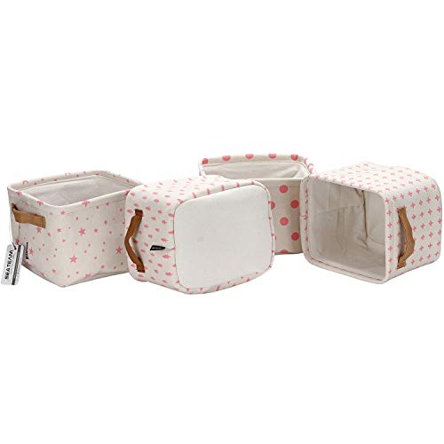 Collapsible Fabric Storage Cube Bins Organizer with Handles - view 3