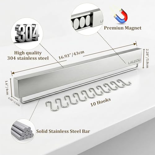 17 Inch Magnetic Knife Holder - Magnetic Knife Strip with Strong Magnets - view 3