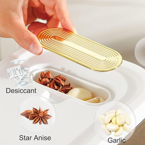 Clear Rice Dispenser 11Lb with Measuring Cup - view 4
