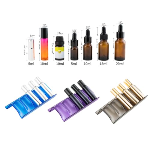 5 Pcs Slot Essential Oil Bottle Storage Rack, Foldable Organizer - view 2