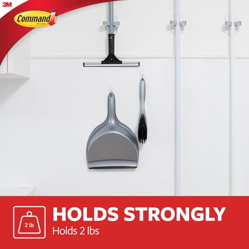 Medium Wire Toggle Hooks, 35 Hooks and 40 Strips, Damage-Free Hanging Wallhooks with Adhesive Strips, No Tools Adhesive for Hanging, Holds up to 2 lb (Pack of 4) - view 3