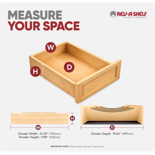 Deep Drawer Divider Insert for 33”-36” Base Cabinet Drawers - view 6