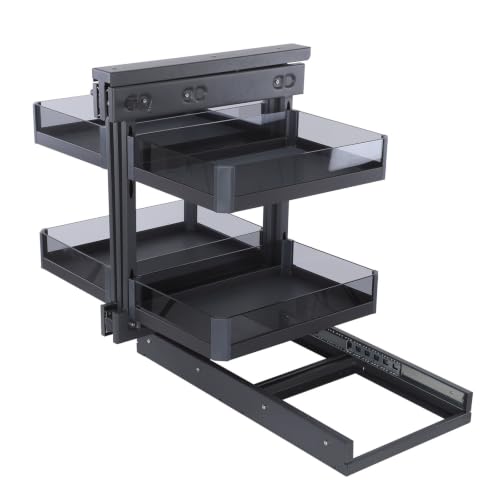 Blind Corner Cabinet Pull-Out Organizer, 2-Tier, Soft-Close, 4 Shelves - view 5