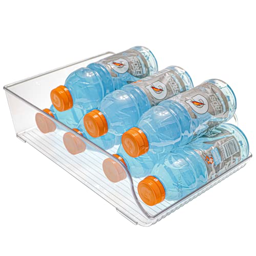 Lifetime Home 4 Pack Clear Water Bottle Dispenser Organizer Bins for Refrigerator - BPA-Free - Fridge Tray for Drinks Soda Cans & Beer - Perfect Refrigerator Organization & Storage - view 7