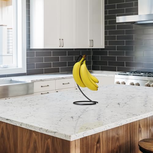 Banana Hanger Modern Banana Holder Tree Stand Hook for Kitchen Countertop, Kitchen Accessories, Black Banana Stand - view 6