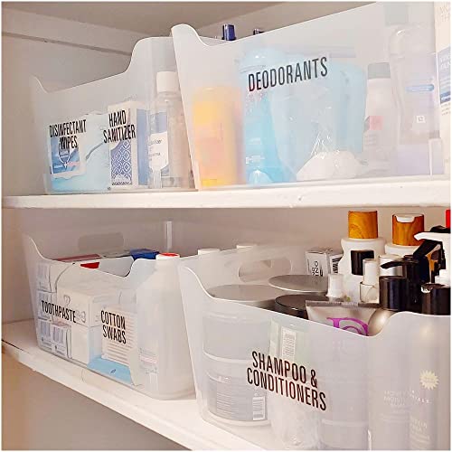 162 Bold All Caps Laundry Room Labels Set. White Labels on Clear Backing,. 162 Laundry, Linen Closet & Cleaning Supplies Vinyl Stickers. Organization Storage System - view 5