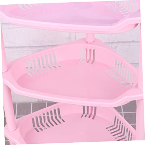 3 Tier Plastic Corner Shelf Organizer for Small Items - view 3