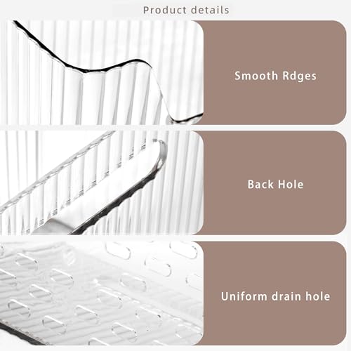 2 Pack Cabinet Door Organizer, Adhesive Wall Mounted Organizer Bins, Clear Storage Caddy, Stackable Basket for Kitchen Cabinets, Bathroom, Pantry, Office, and Tabletop Organization - view 6