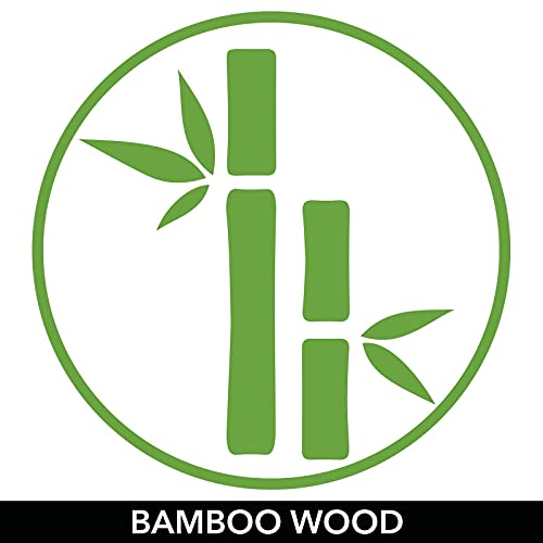 Bamboo Kitchen Cabinet & Fridge Drawer Organizer Tray with Handle - Storage Bin for Cutlery, Serving Spoons, Cooking Utensils, Gadgets - Natural Wood Finish - view 5