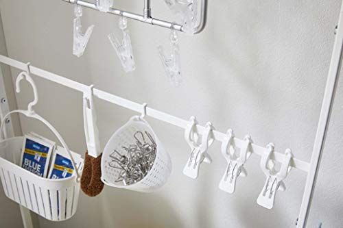 Home Tower Rolling Supplies Rack closet storage and organization systems, One Size, White - view 4