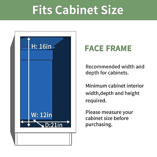 Pull Out Cabinet Organizer (11" W x 18" D),2 Tier Pull Out Storage Shelf Drawer Basket,Sliding Shelves for Base Cabinet Organization in Kitchen, Bathroom, Pantry - view 6