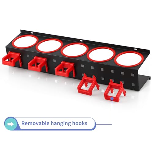 2 Pcs Spray Bottle Storage Rack, Wall Mount Bottle Organizer Car Detailing, Steel Spray Bottle Holder - view 5