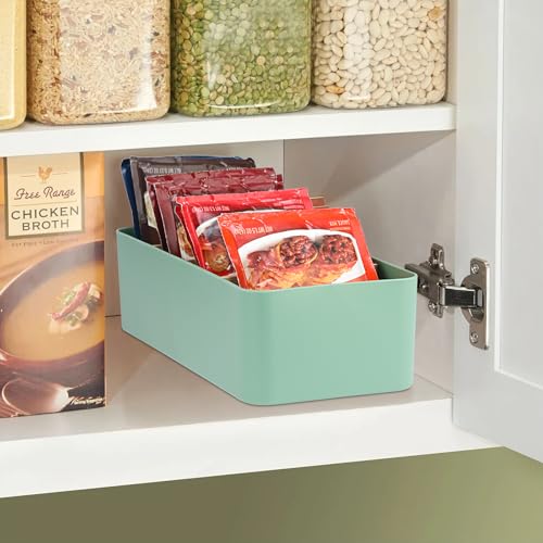 Seasoning Packet Organizer, Green Plastic Storage Caddy for Pantry - view 7
