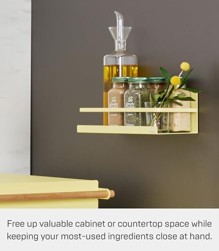 YAMAZAKI Home Plate Magnetic Spice Storage Rack Organizer for Fridge - Steel - view 4