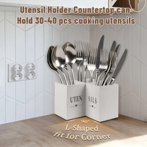 Extra Large Kitchen Utensil Holder for Corner Counter, 6.5" Height - view 3