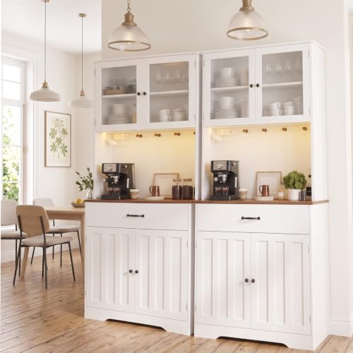 71" H Kitchen Pantry Cabinet Combo