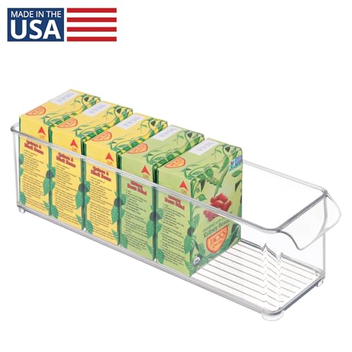 Stackable Fridge Storage Bin, Clear - view 2