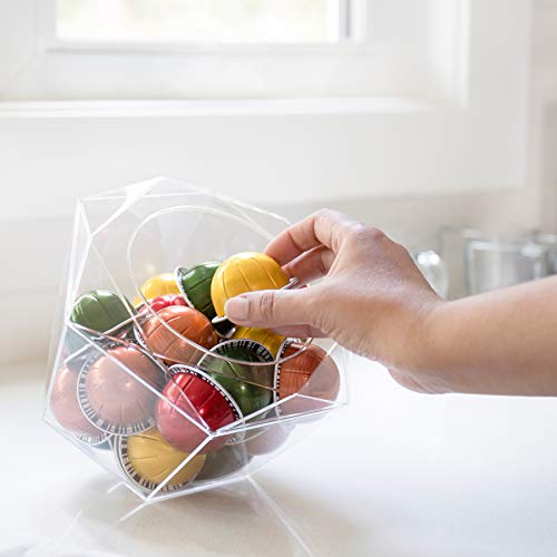 Nespresso Vertuoline Compatible Hexagon Plexiglass Capsule Pod Holder, Clear Dispenser, Storage Solution for Nespresso Machines and Keurig K-Cups - Fits 40 Capsules - view 4